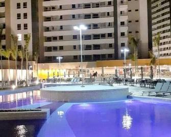 Apartment in the Solar das Águas resort - Olímpia - Pool