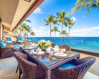 Panoramic Ocean Front Sunny Surf E301 At Makena Surf! - Makena - Balcony