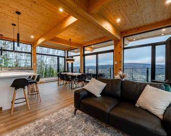 Ski Chalet with Sauna - Mountain - L'Elegant - Saint-Côme - Living room