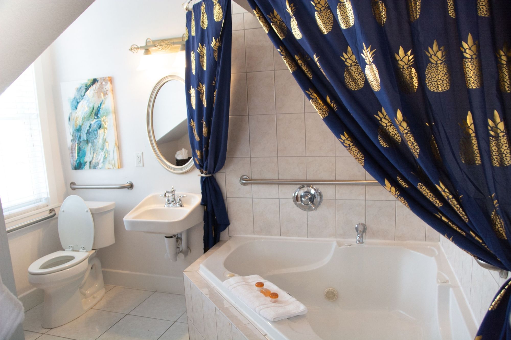 Bathroom view of Agustin Inn