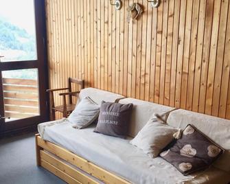 Charming 2 Room Apartment - View Of Mont-Blanc - At The Foot Of The Slopes In Aime 2000 - Aime-la-Plagne - Living room