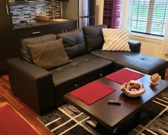 One-Bedroom European Style Deluxe Suite - Hoffman Estates - Living room