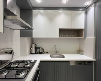 Serene Luxury Flat Next To Istanbul Fisekhane & Marmaray Metro Station - 伊斯坦堡 - 廚房