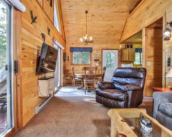 Dog Friendly Cabin on 6 Private Acres on Little Saint Germain Lake! - Saint Germain - Living room