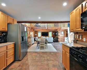 Whispering Waters Lodge with Waterfall, Pond and Trails on Property in Delta, WI - Iron River - Kitchen