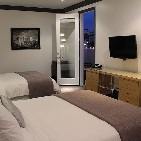 Bedroom view of La Pensione Hotel