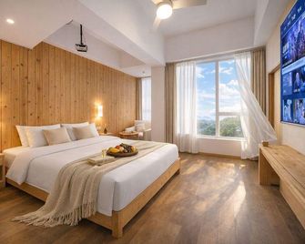 Junze Eco·Spa·Design Hotel (Blue Mountain County Branch), Shiyan | Wabi-Sabi Aesthetics - Shiyan - Schlafzimmer