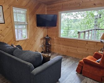 Beautiful Cabin with view of Kasilof River - Access to private dock - Kasilof - Living room