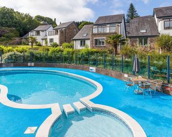 Stunning private villa for 4 people with pool, WIFI, TV, patio, pets allowed and parking - Perranwell - Piscina