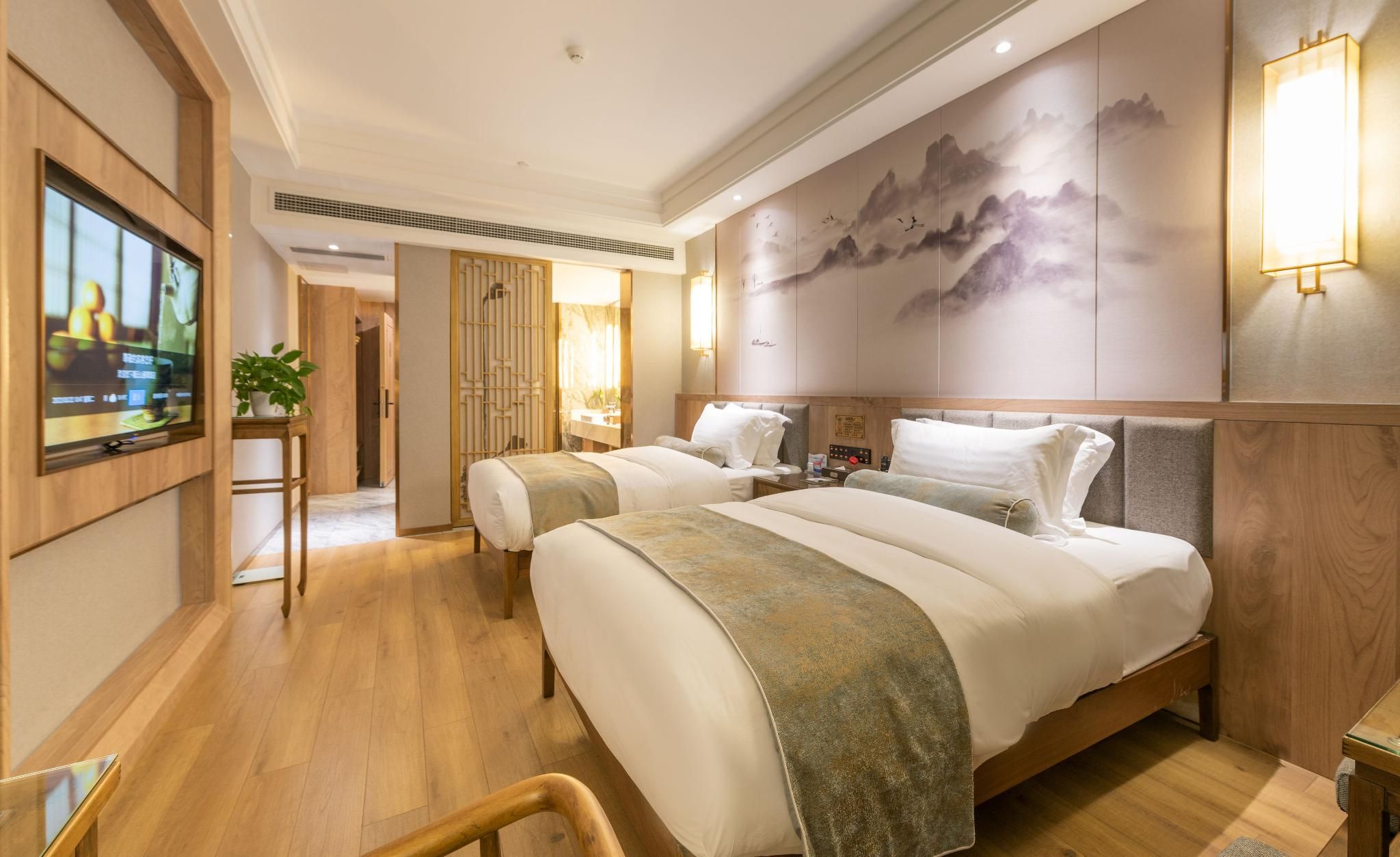 Lijing Hotel (Deyang Chengnan Branch) - Deyang - Bedroom