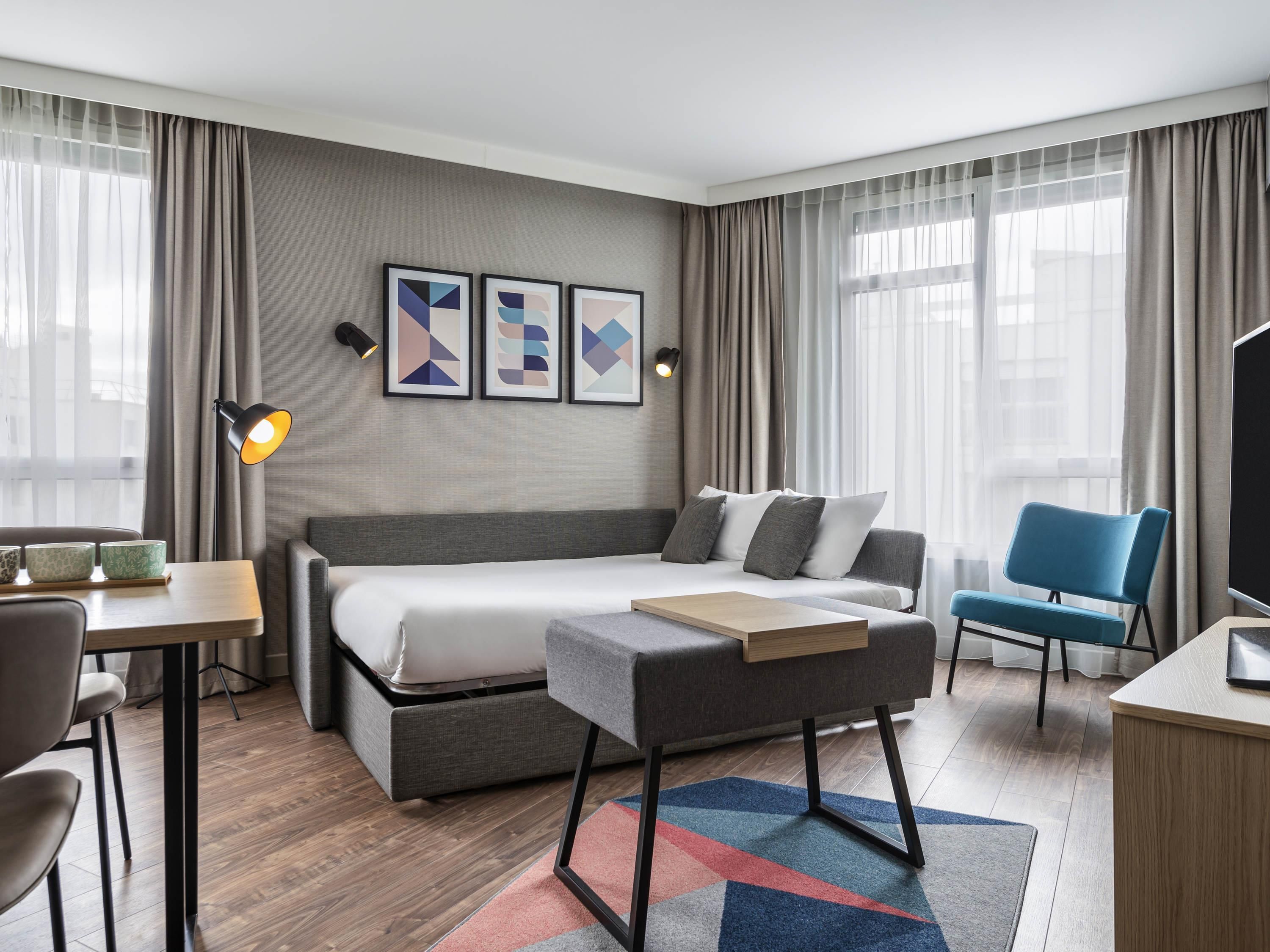 Aparthotel Adagio Paris Suresnes Longchamp - Suresnes - Bedroom