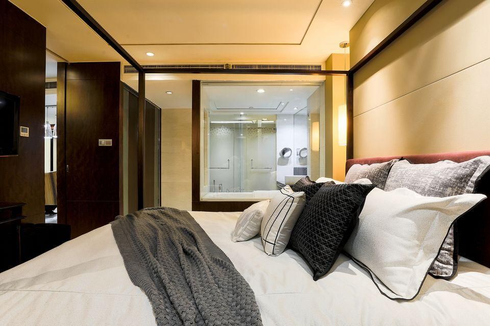 Mingsu Justin Boutique Apartment (Tianjin Binjiang Road) - تيانجين - غرفة نوم