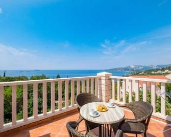 Villa Panorama Dubrovnik A1 - Deluxe One Bedroom Apartment with Terrace and Sea View - Mlini - Balkon