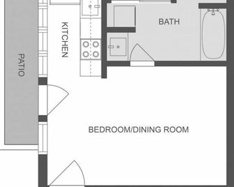 Explore Austin Life Studio Near Guadalupe St - Austin - Floorplan