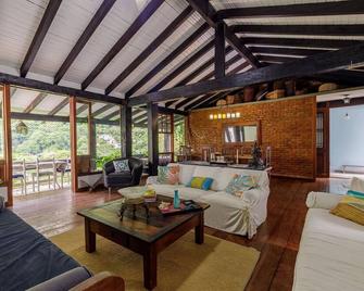 Luxobrasil #rj02 House Pedra Da Gávea 04 Rooms Joá Seasonal Rent - ريو دي جانيرو - غرفة معيشة