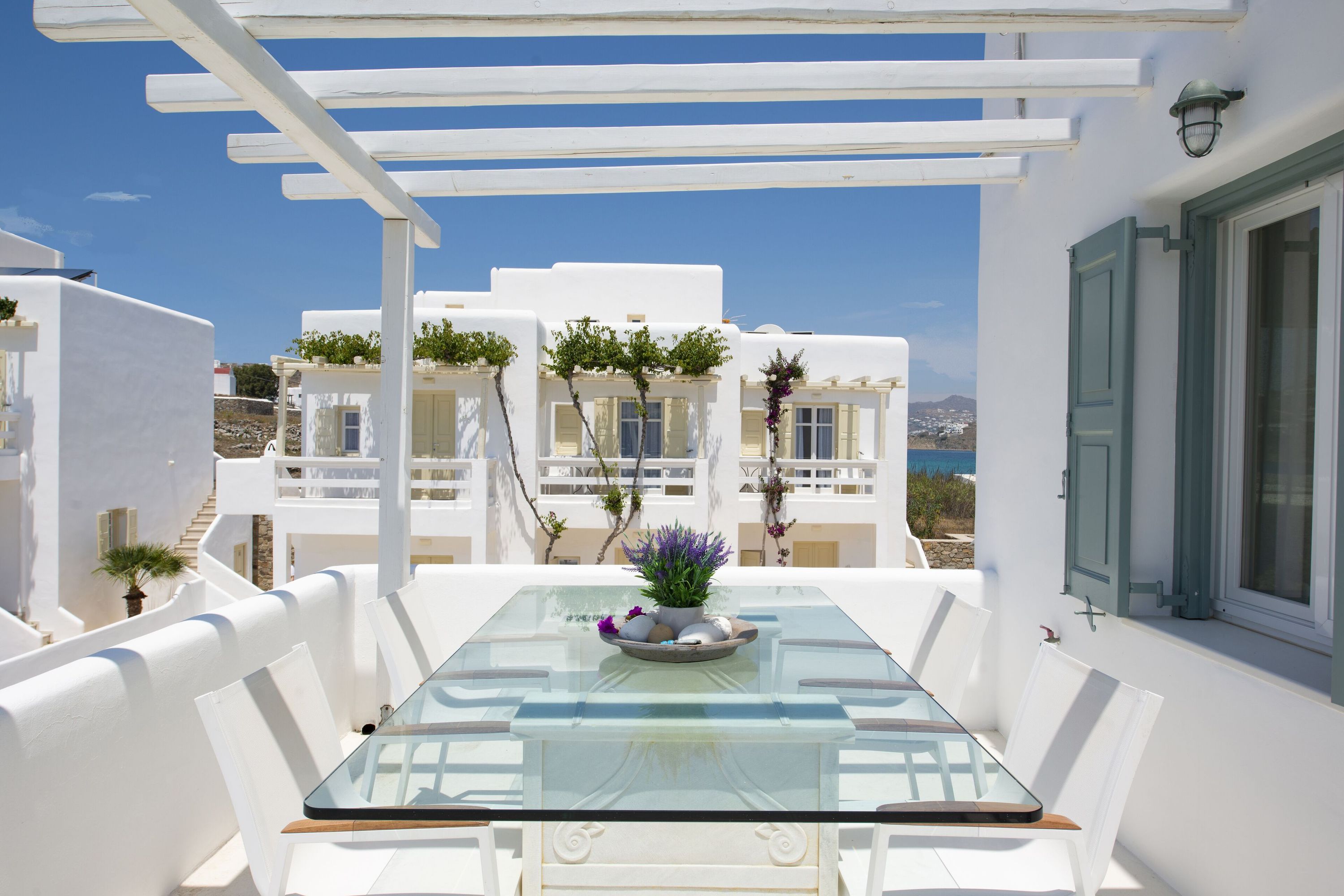Corfos Hotel - Ornos - Varanda