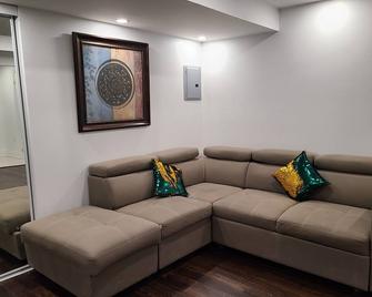 New 2 Bedrooms Basement Apartment | Near Hwy 401 - Ajax - Living room