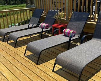 The Airstream Miss Pickle at Bearpen Mountain-seasonal rental - Prattsville - Patio