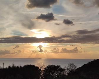 Villa with fenced garden and veranda overlooking the sea The Cape Cliff - Ricadi - Vista esterna
