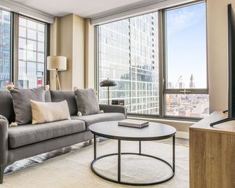 N Station 1br W Gym Wd Nr Td Garden Bos-638 - Boston - Sala de estar