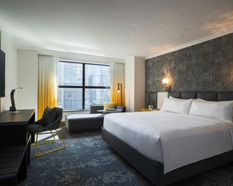 فندق رينيسينس - نيويورك تايمز سكوير - نيويورك - غرفة نوم