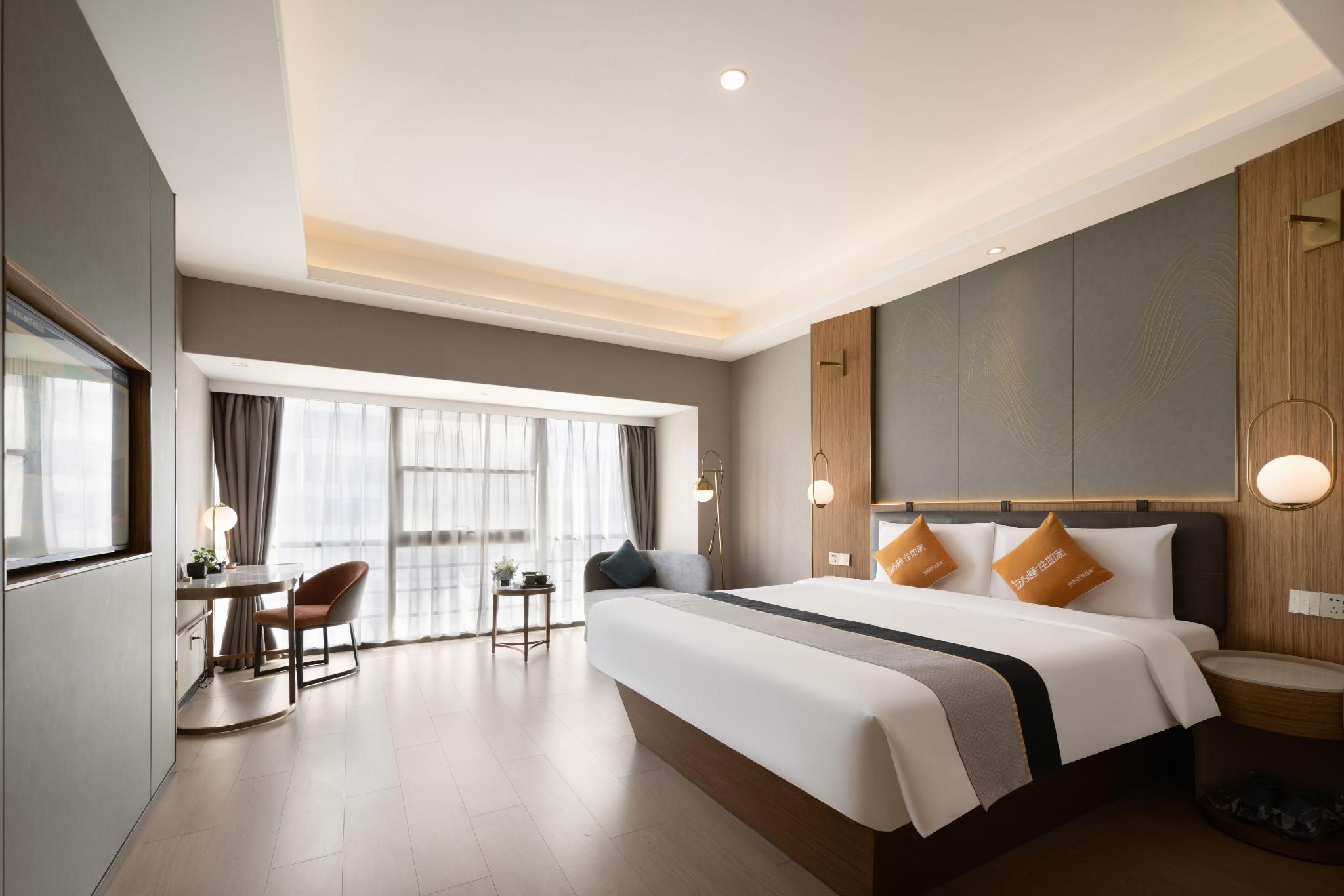 Home Inn Style Golden hengdu East Railway Station Huaishudian Metro Station - تشنغدو - غرفة نوم