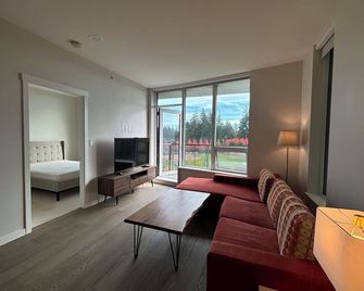 UBC beautiful two bed room unit for long term rent - ريتشموند - غرفة معيشة