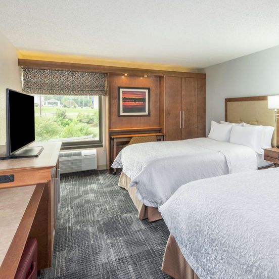 Bedroom view of Hampton Inn Columbia