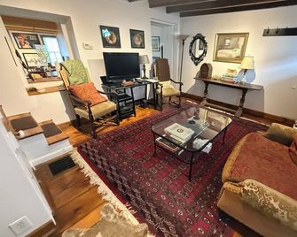 Cozy 2BR trinity home in Manayunk near Main street & TRAIN with central AC - Philadelphia - Living room
