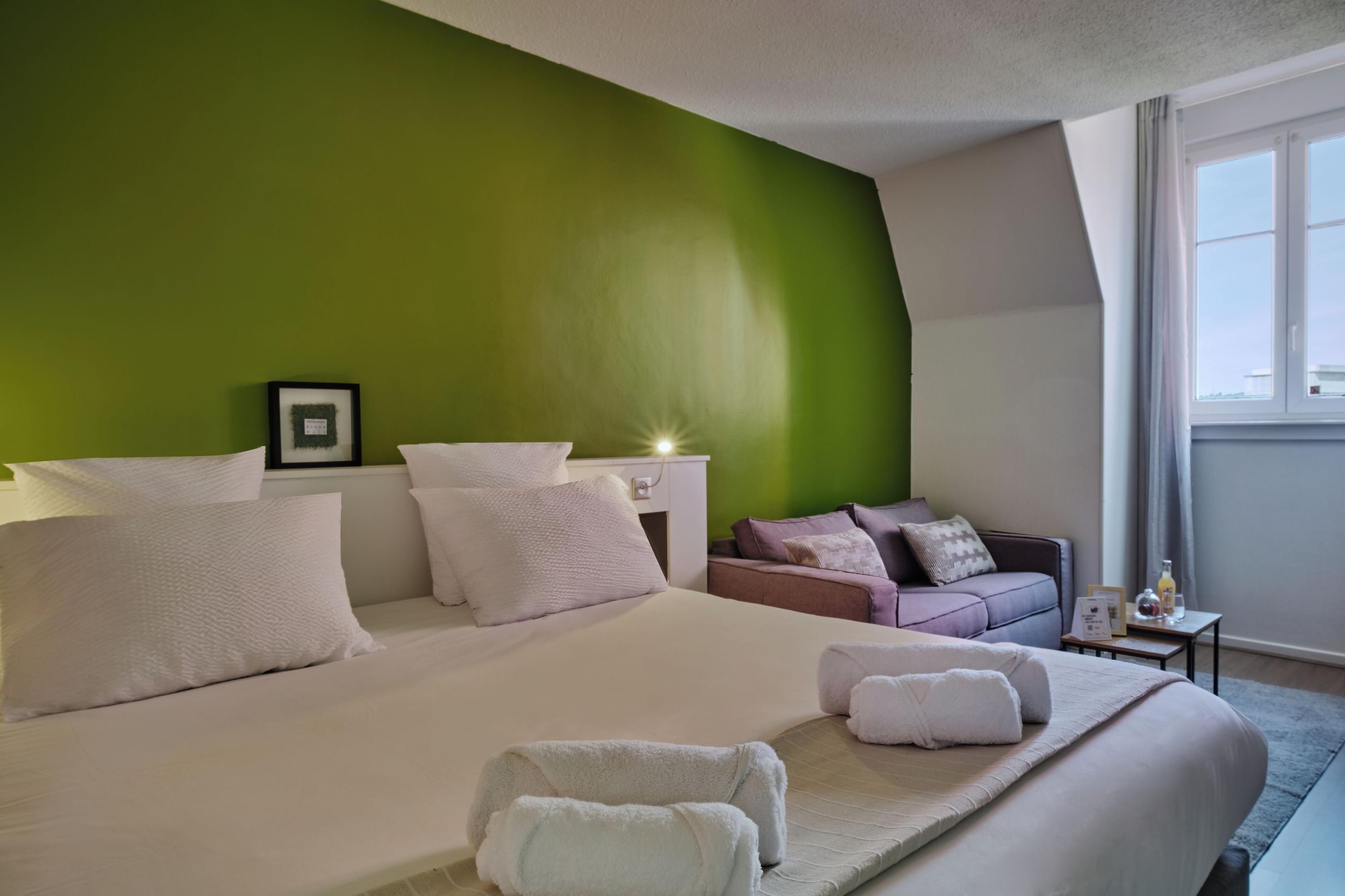 The Originals City, Hôtel Quai33, Saint-Etienne - Gare Chateaucreux - Saint-Étienne - Schlafzimmer
