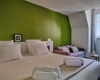 The Originals City, Hôtel Quai33, Saint-Etienne - Gare Chateaucreux - Saint-Étienne - Slaapkamer