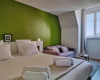 The Originals City, Hôtel Quai33, Saint-Etienne - Gare Chateaucreux - Saint-Étienne - Schlafzimmer