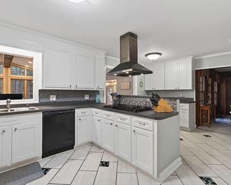 Lakefront Haven - Sunroom, Deck, Near Hospital - Franklin - Kitchen