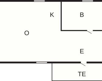 2 Person Holiday Home In Rimforsa - Rimforsa - Floorplan