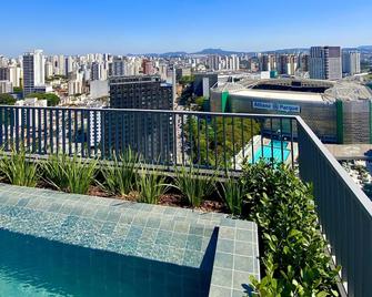 Studio moderno a 3min a pé do Allianz Parque - São Paulo - Varanda