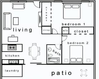 Pets Welcome Great Space Backyard Near Zilker - Austin - Floorplan