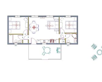 Spectacular setting, amenities, and centrally located to Mt. Rushmore and Custer State Park, and hiking. Wi-Fi. Excellent cell service (Verizon & ATT). Private campfire and fireplace. Off-season discounts. No extra fees. - Keystone - Floorplan