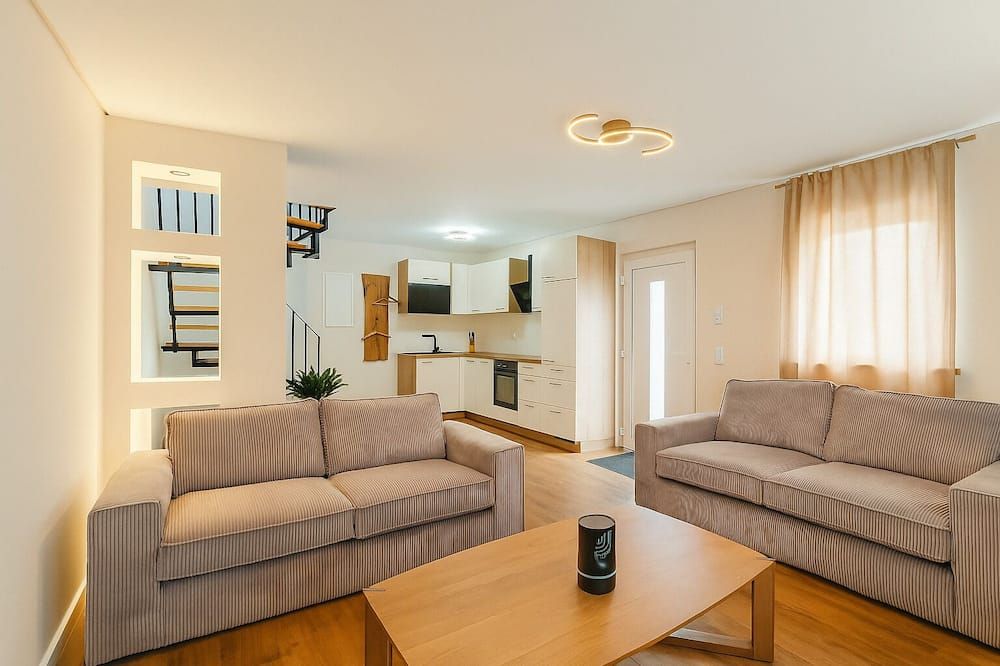 Lux Suites Leipzig X2 Apartment - ليبزيغ - غرفة معيشة