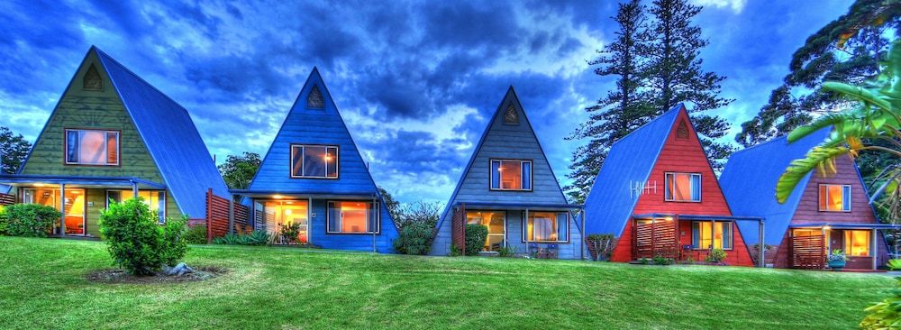 A-Frame Chalets @ Mokutu - איי נורפוק - בניין