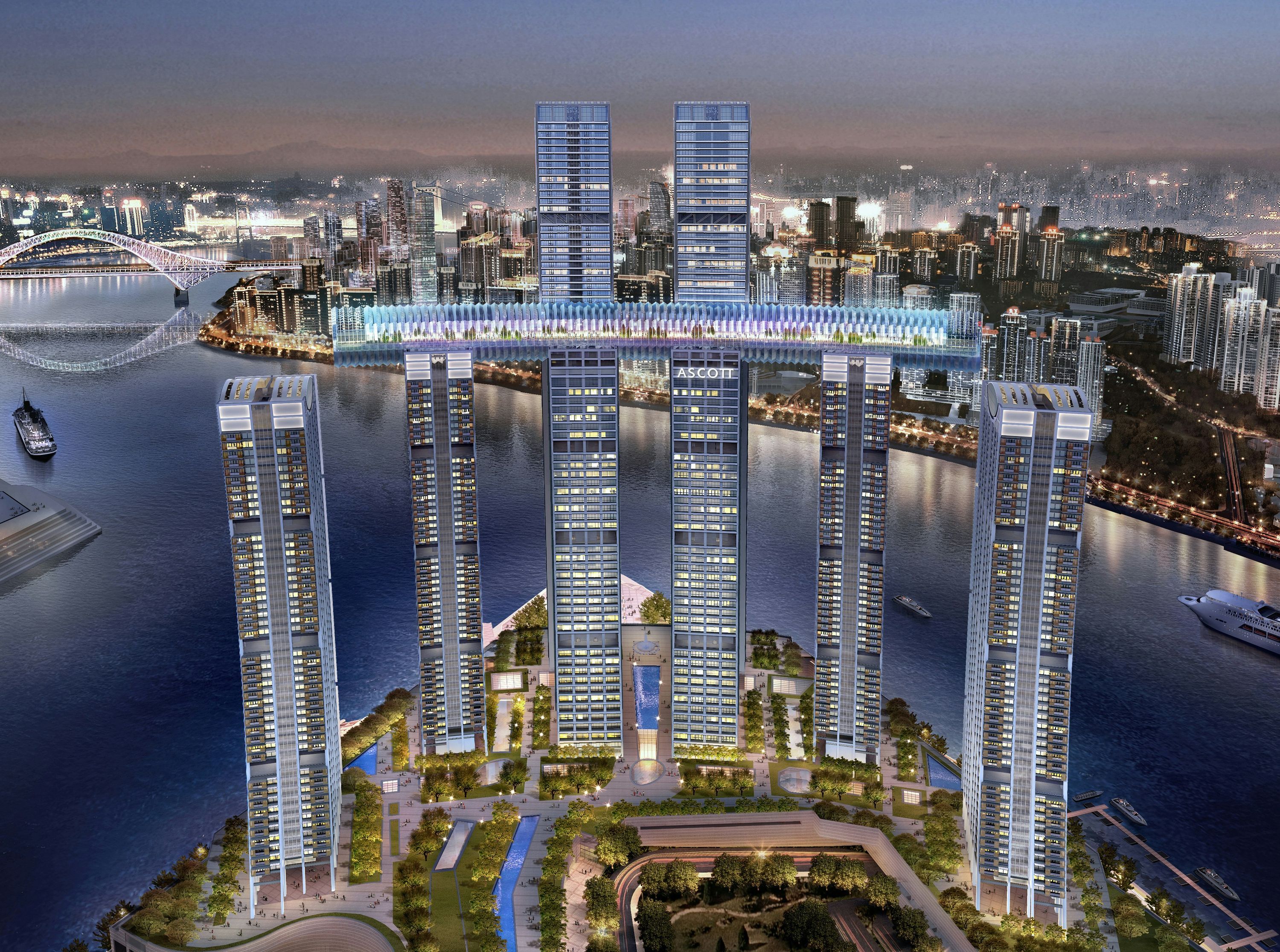 Ascott Raffles City Chongqing - Čchung-čching - Budova
