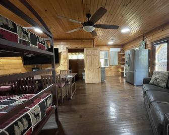 Waterside Cabin Great Fishing, 4 Beds, 2 Kayaks Gated Wi-Fi Parking Washer Dryer - Dalton - Wohnzimmer
