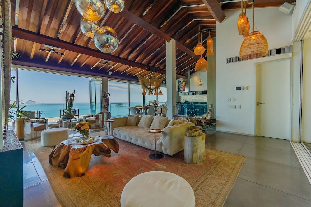 Lb - Rj708 Mansion Yndu Joá 05 Suites House Seasonal Rent - ريو دي جانيرو - غرفة معيشة