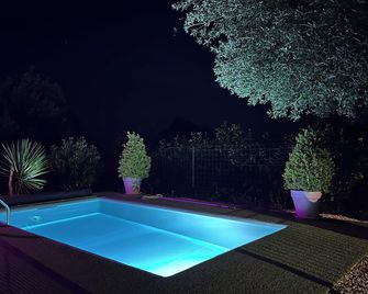 Rental in Ardèche with private swimming pool, not overlooked nature - Le Pouzin - Piscina