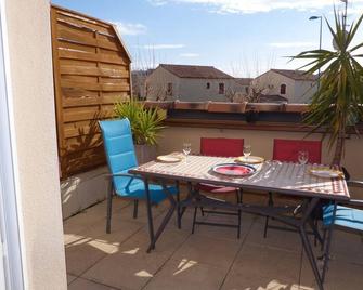 Grandes Bleues, Appartement T3 duplex, piscine, Narbonne Plage - Narbona - Balkon