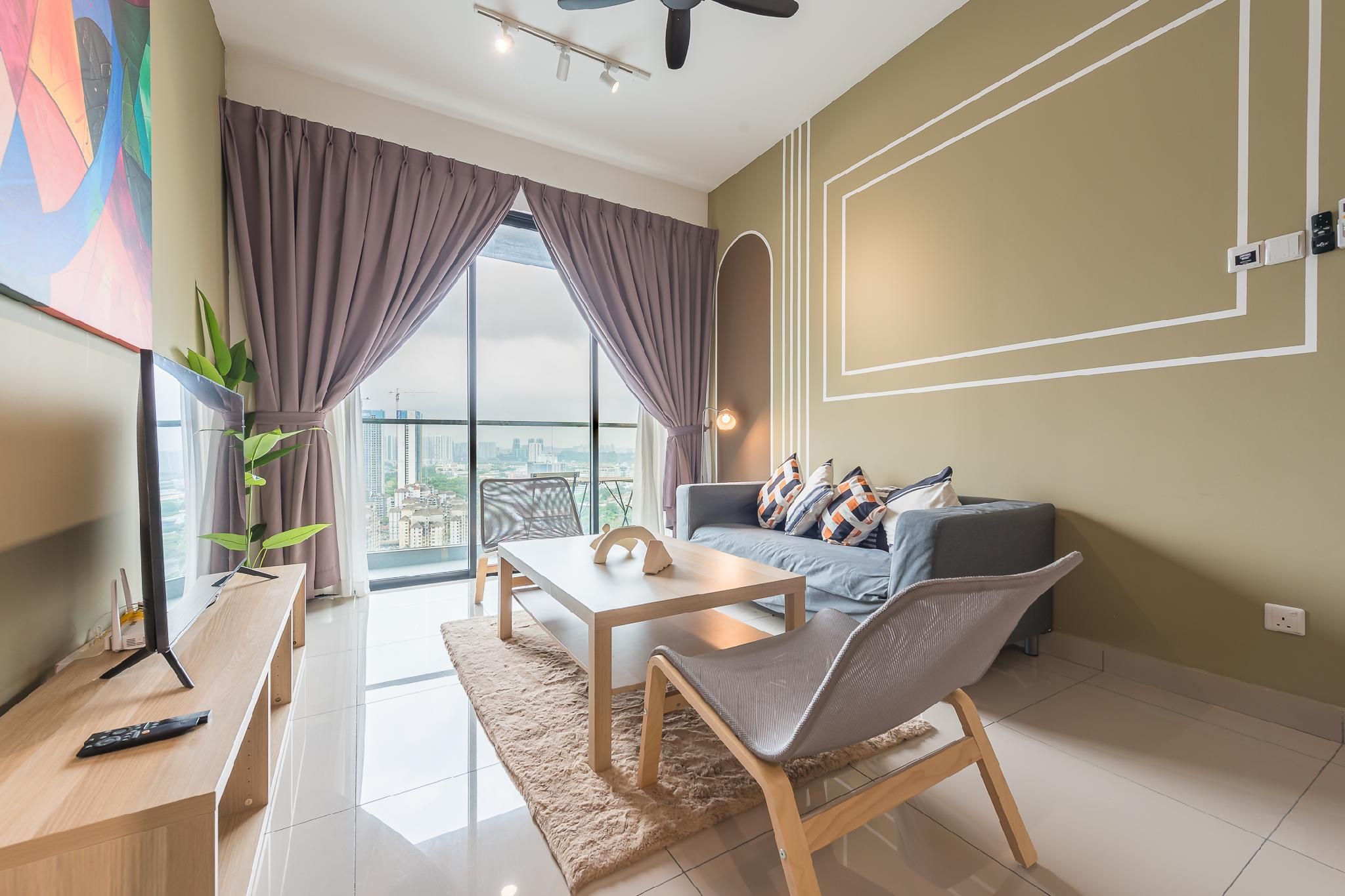 3br Family Suite Nr Sunway Velocity & Lrt Maluri - קואלה לומפור - סלון