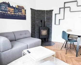 Lovely 2-BR with a large balcony in Nørrebro - 65 - Copenhague - Sala de estar