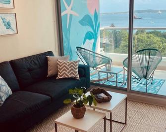 Apartamento con vista al mar - Piscina en la azotea - 2 habitaciones + 2 baños - Cartagena de Indias - Soggiorno