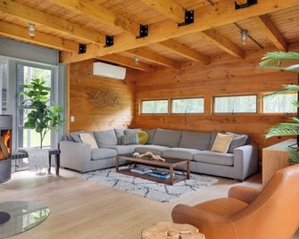 Epic architectural masterpiece views & hot tub - Accord - Living room