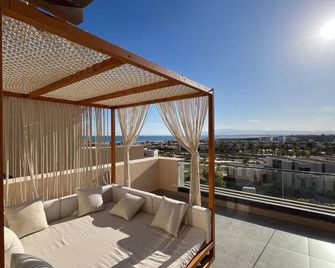 1br Penthouse Mesca Soma Apt Free Beach, Pool Panoramic Terrace - Seascape Stays - Soma Bay - Balcón