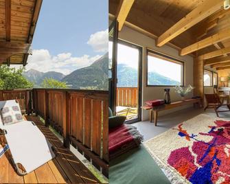 Hideaway Chalet Faazihaus in Ruhiger Panoramalage - Bettmeralp - Balcon